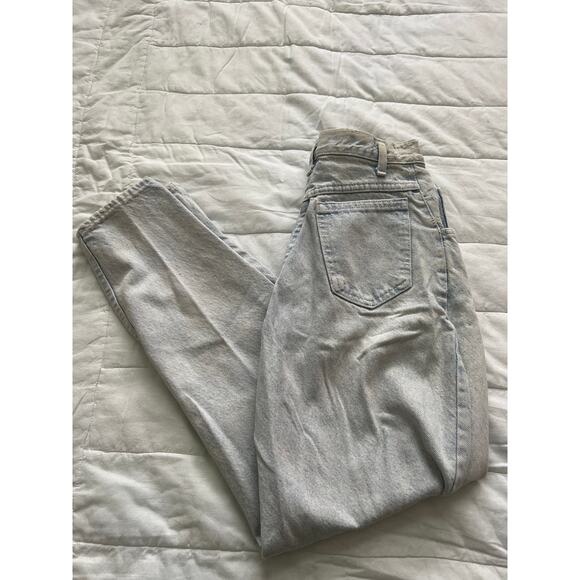 No Problem Vintage High Waisted Light Wash 90s Jeans Size 5/6 - Picture 10 of 10